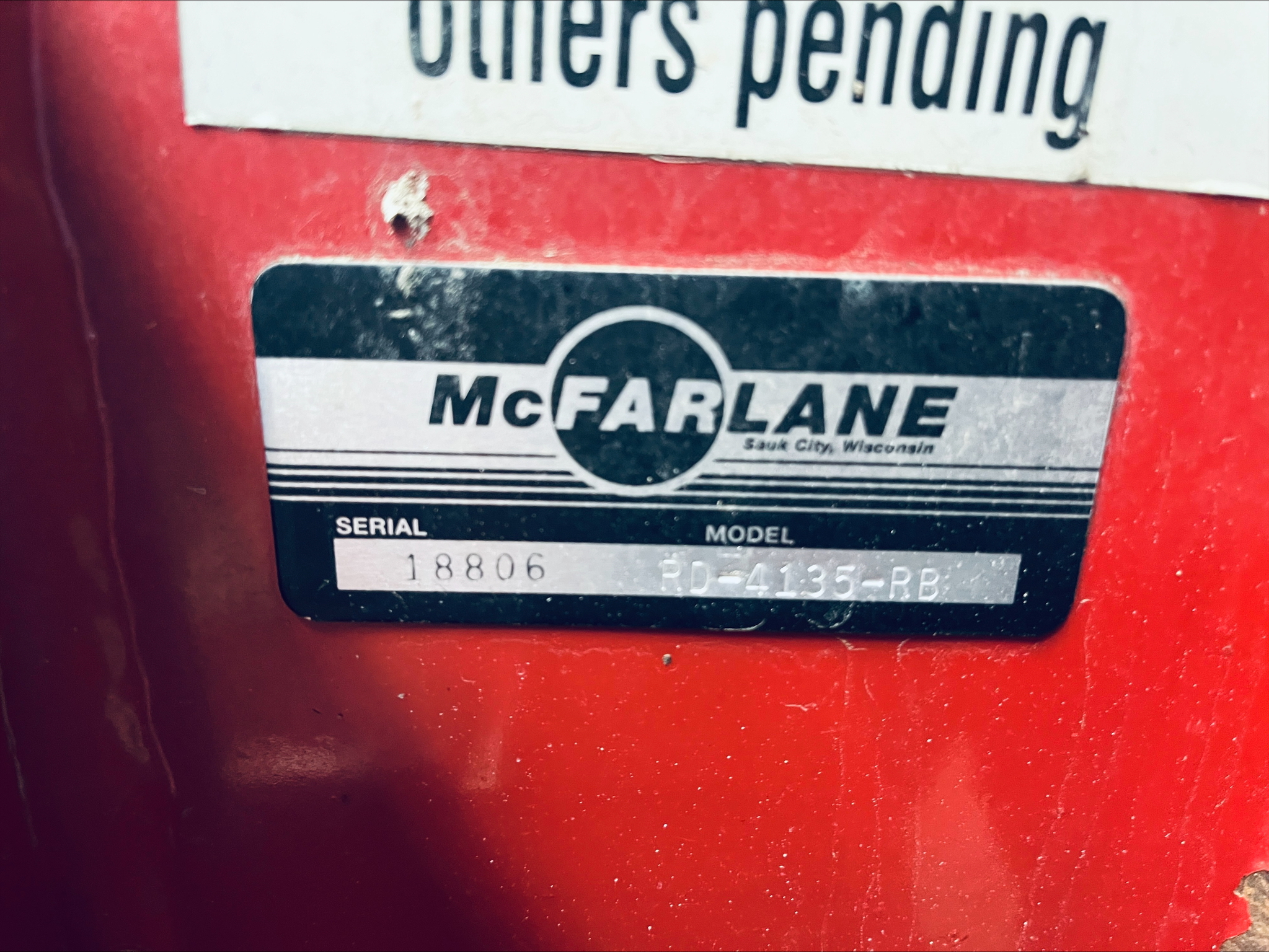 2016 McFarlane RD-4135-RB Image 2