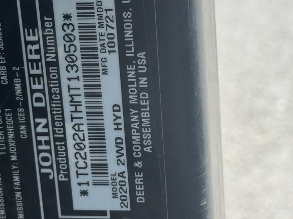 2021 John-Deere 2020A