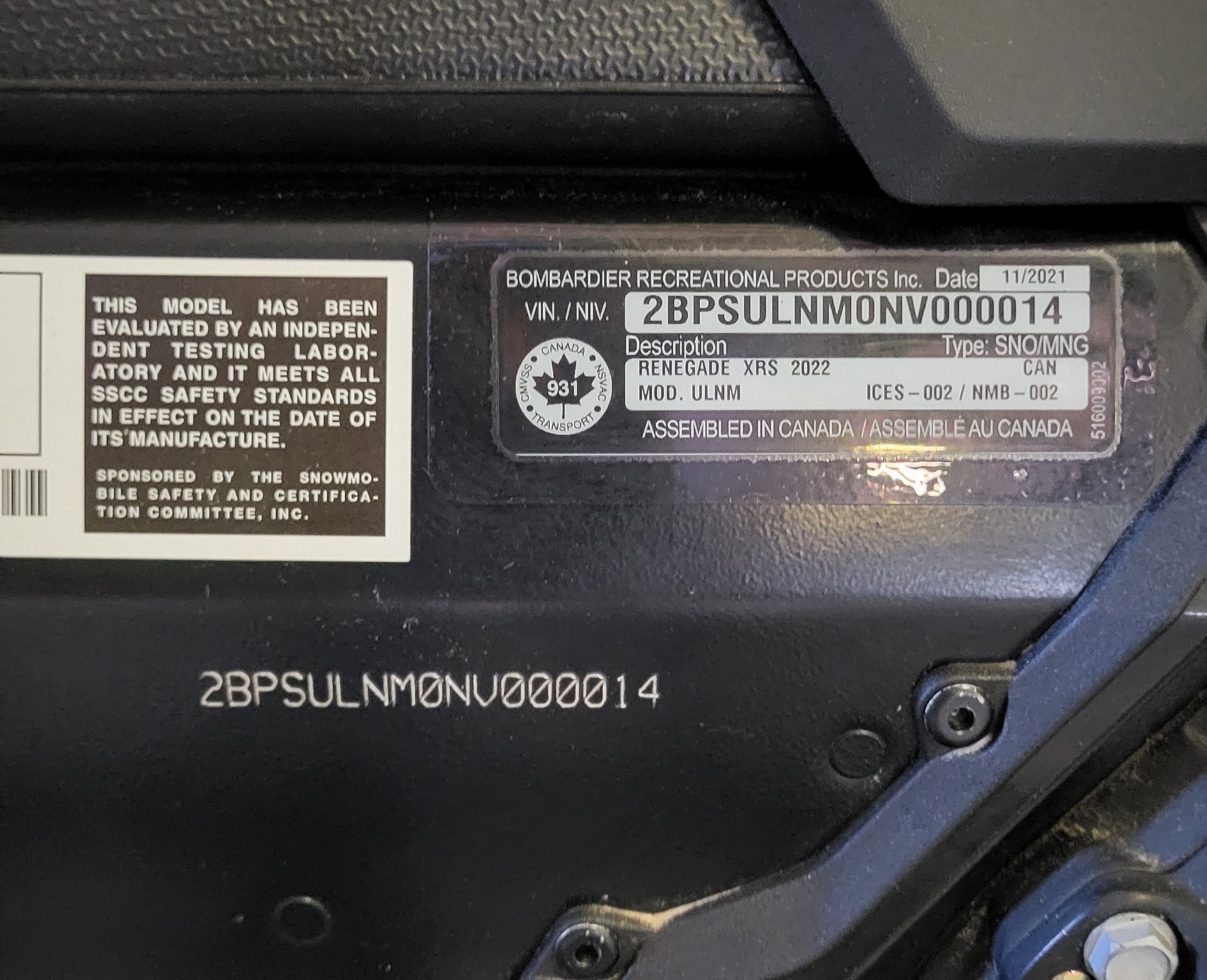 2022 Ski Doo Renegade XRS 850  DEMO Image 8