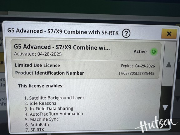 Photo of 2025 John Deere S7 800