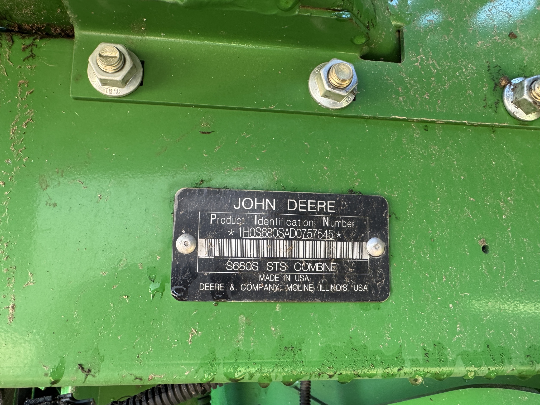 2013 John Deere S680 Image 2