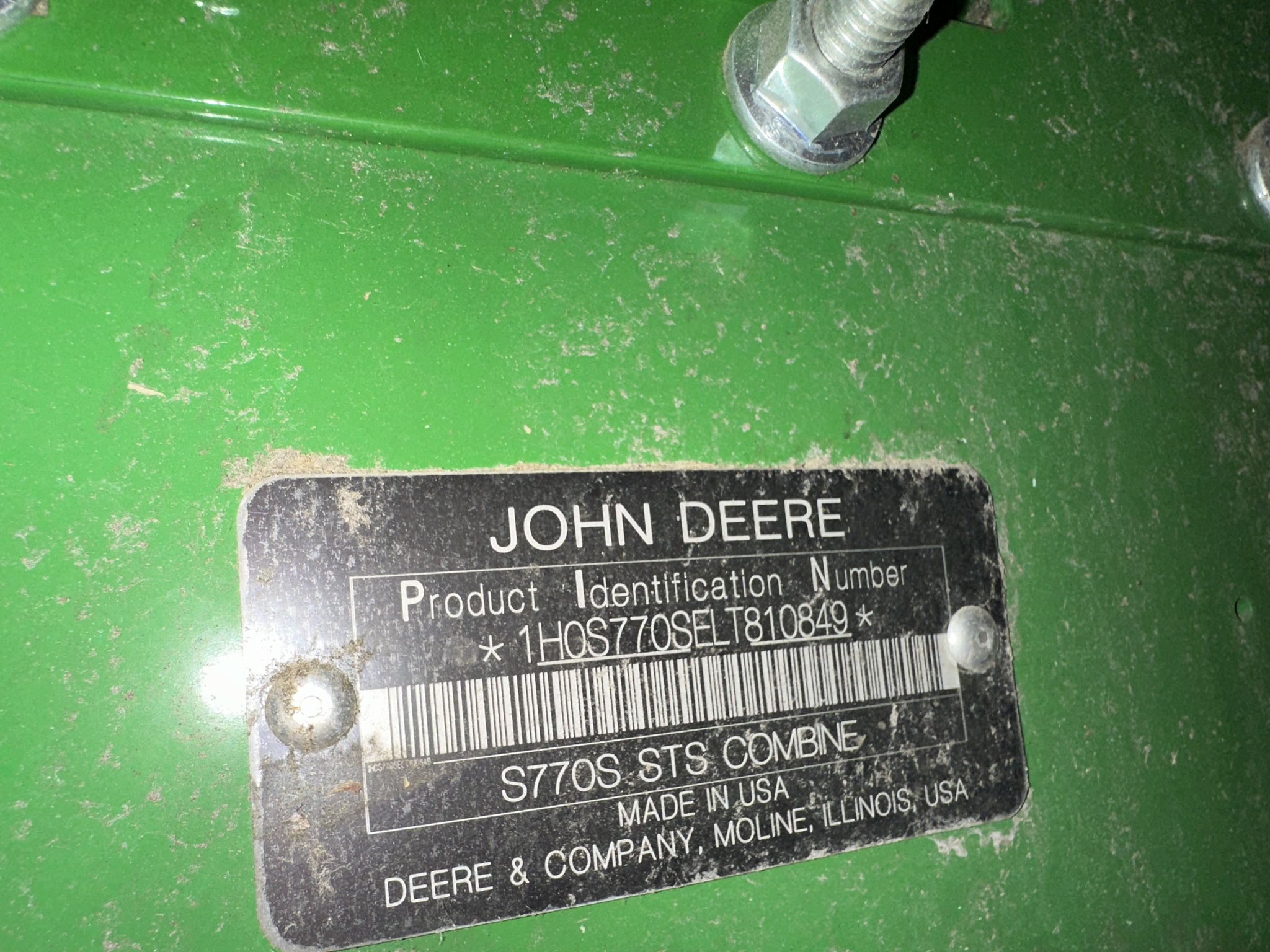 2020 John Deere S770 Image 10