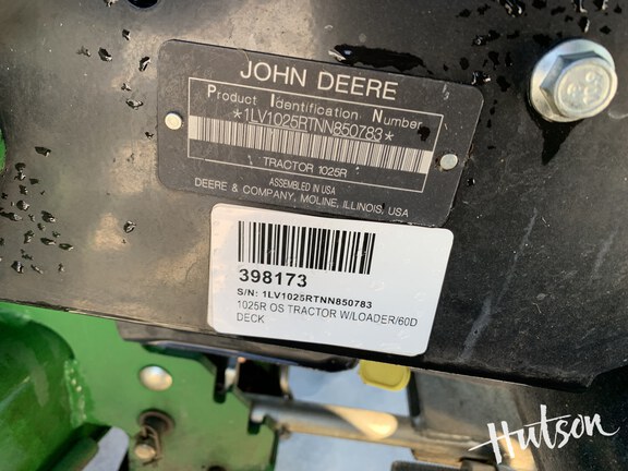Photo of 2022 John Deere 1025R