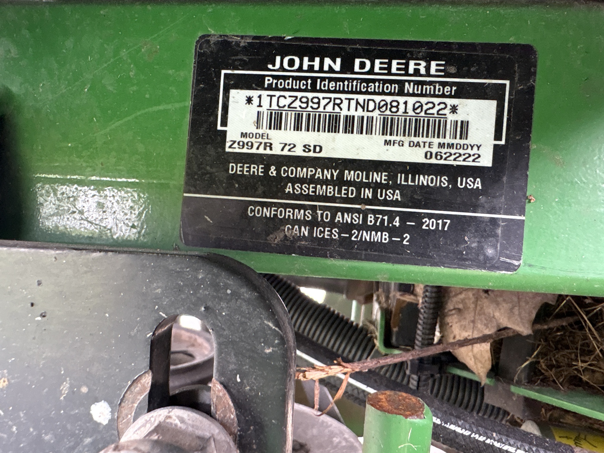  2022 John Deere Z997R at Heritage Tractor in Geneseo, IL