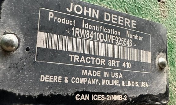 2021 John-Deere 8RT 410