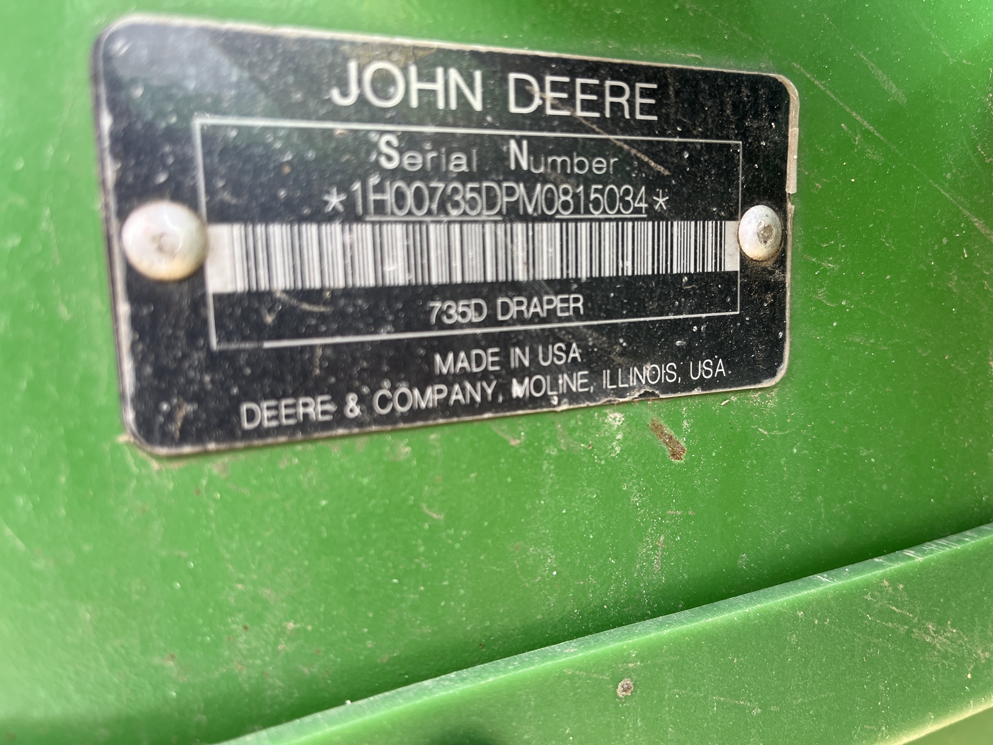 2021 John Deere 735D Image 1