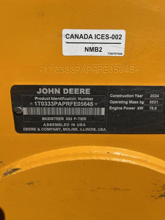 2024 John Deere 333 P