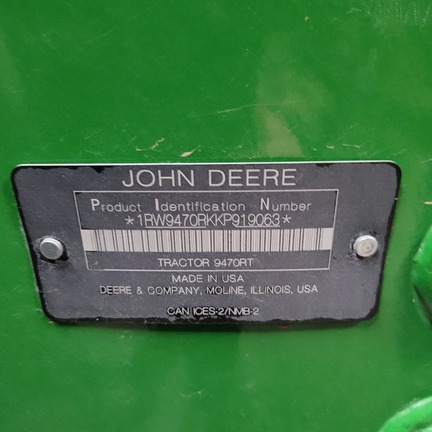 2019 John Deere 9470RT (2nd thumbnail)