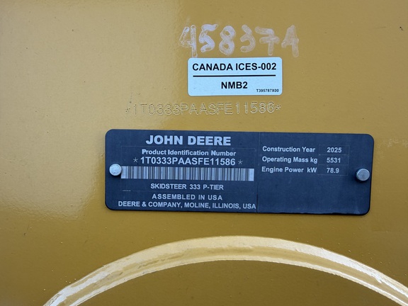 2025 John-Deere 333 P