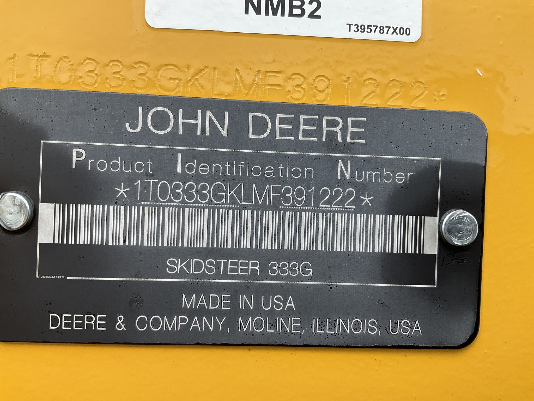 2021 John Deere 333G Image 3