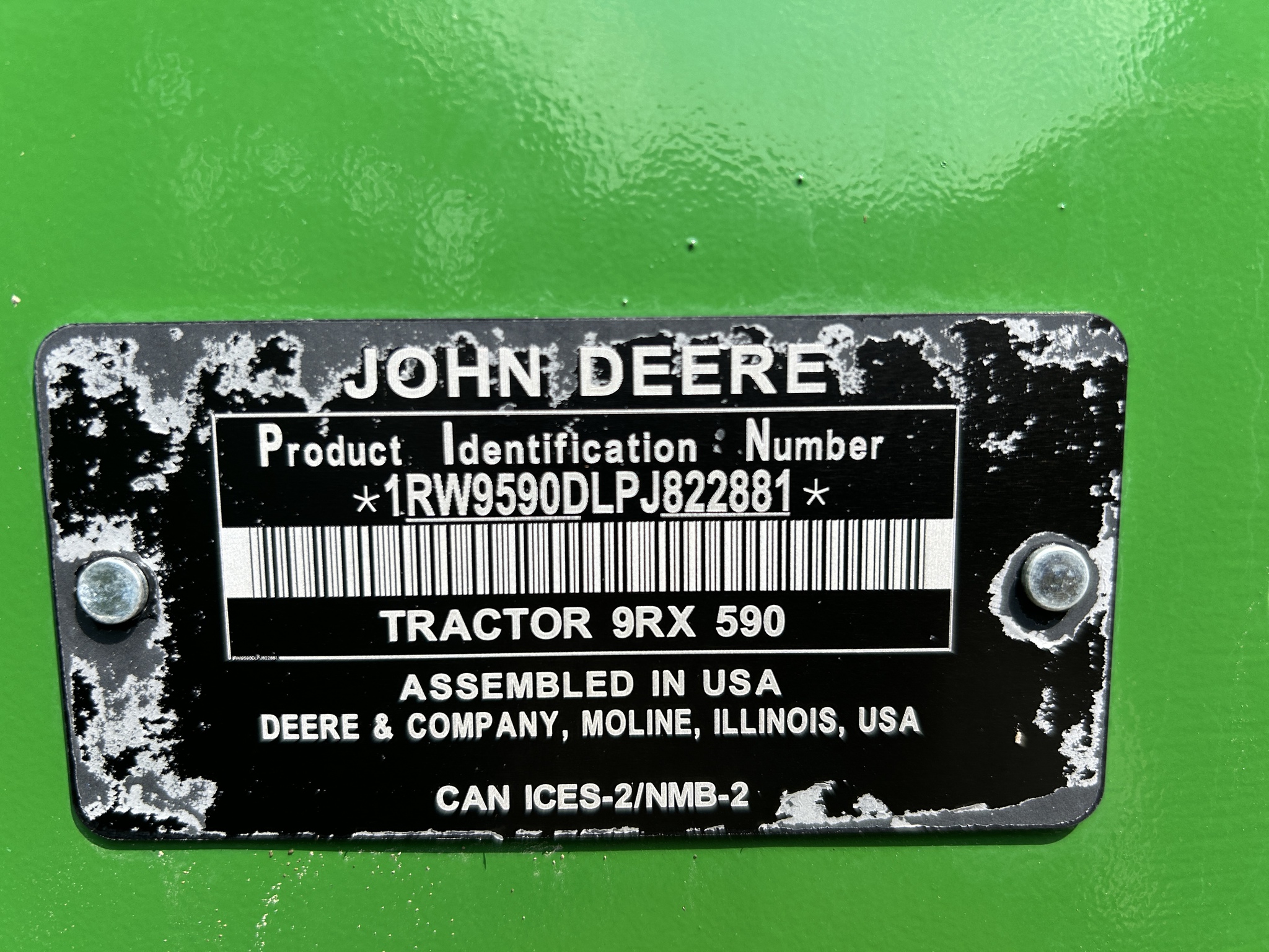  2023 John Deere 9RX 590 at Heritage Tractor in Pittsburg, KS