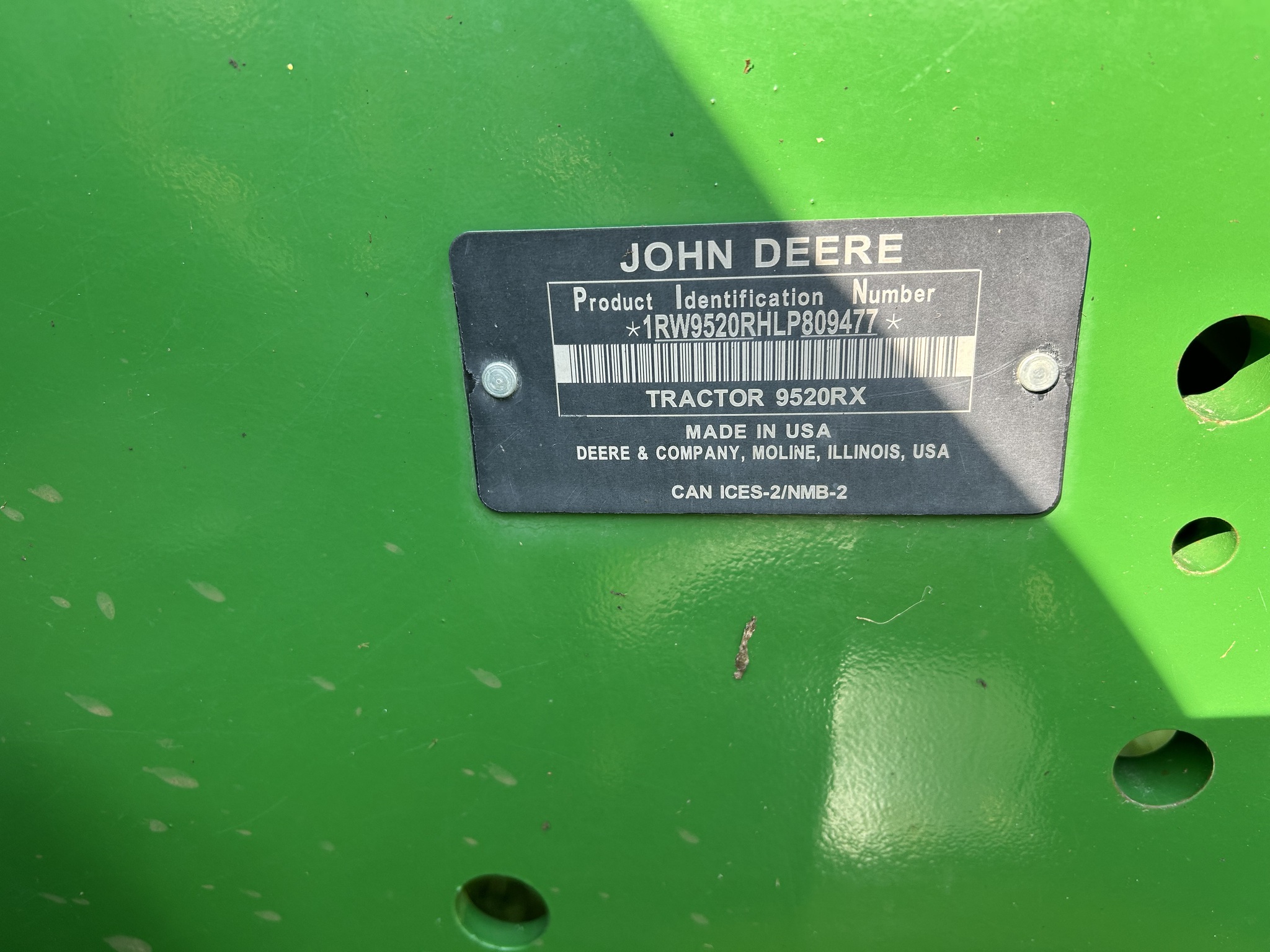  2020 John Deere 9520RX at Heritage Tractor in Aledo, IL