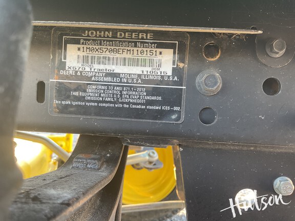 Photo of 2016 John Deere X570