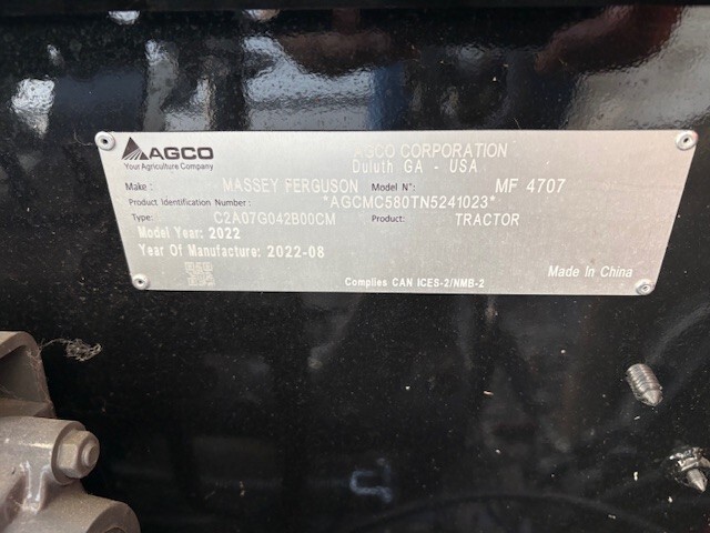 2022 Massey Ferguson 4707 Image 7