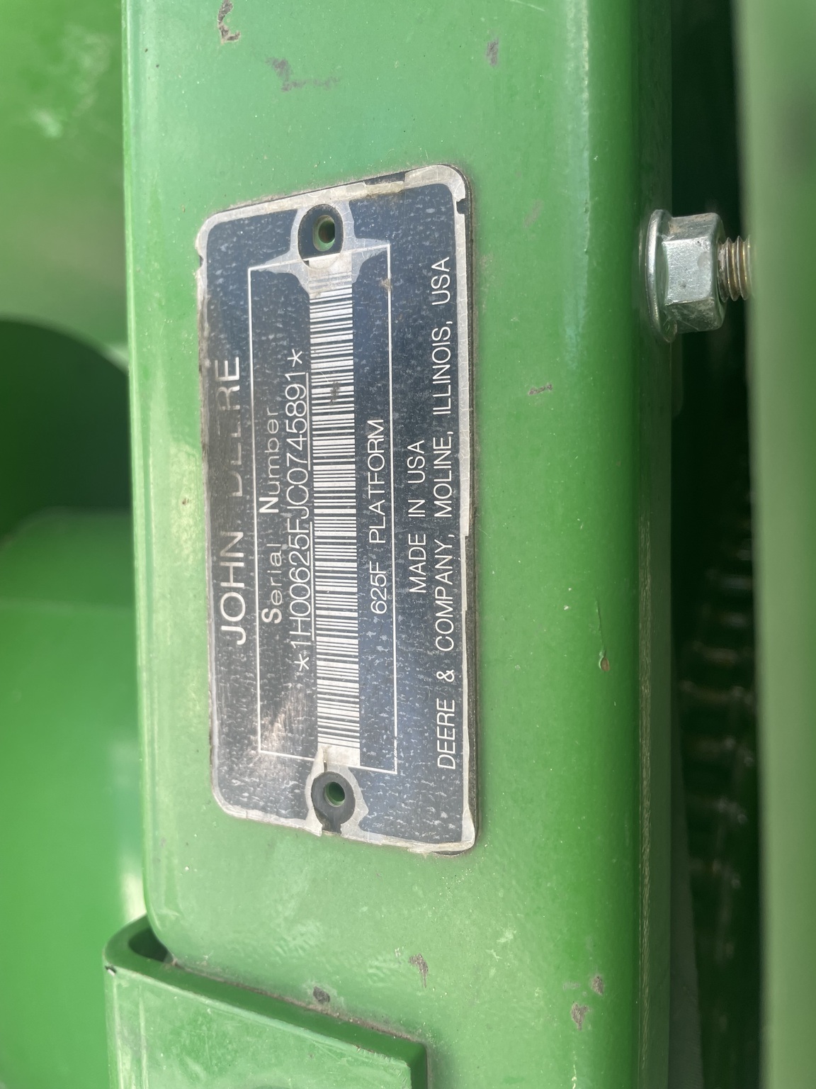 2012 John Deere 625F Image 5