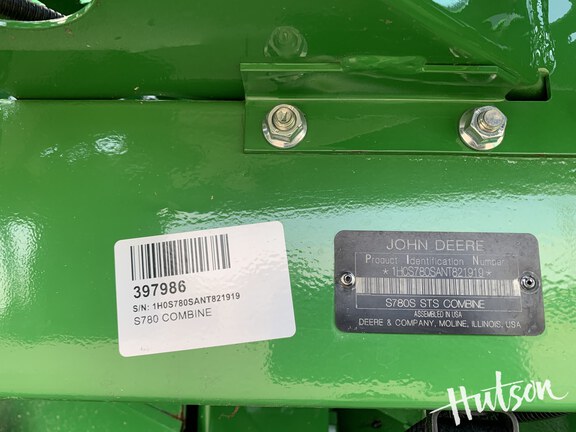 Photo of 2022 John Deere S780
