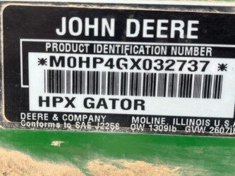 2005 John Deere HPX 4X4 Image 2