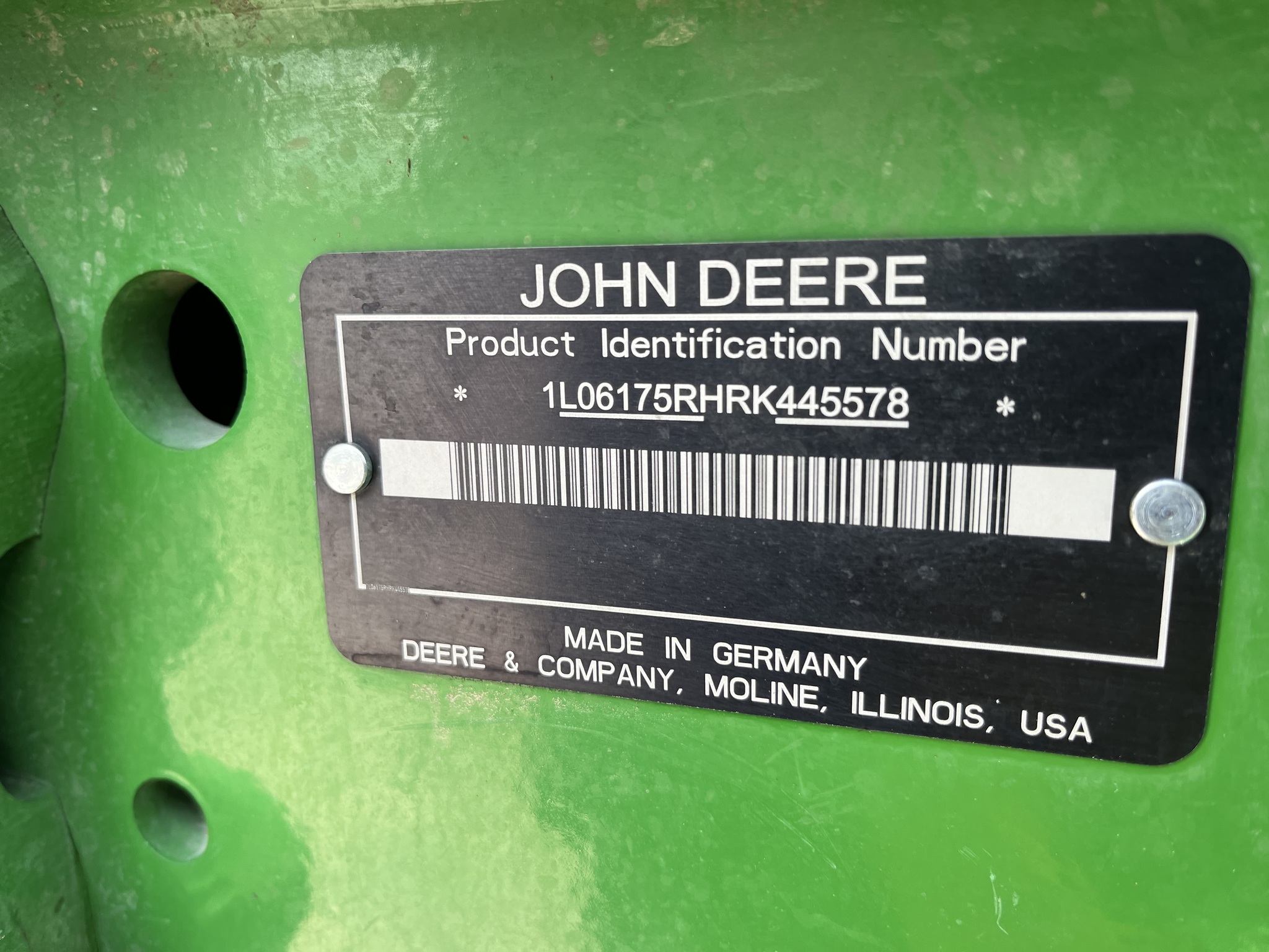  2025 John Deere 6R 175 at Heritage Tractor in Nevada, MO