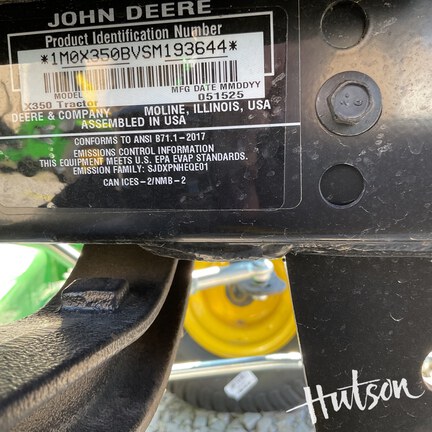 Photo of 2025 John Deere X350