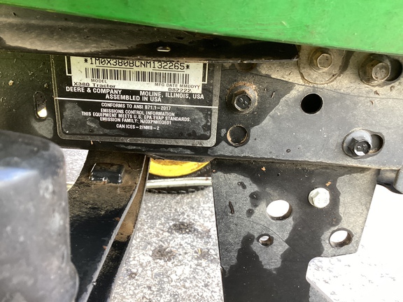 Photo of 2022 John Deere X380