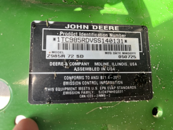 2025 John Deere Z985R