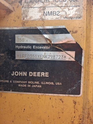 2023 John Deere 35G
