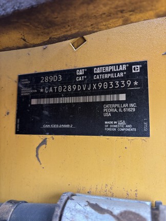 2020 Caterpillar 289D3