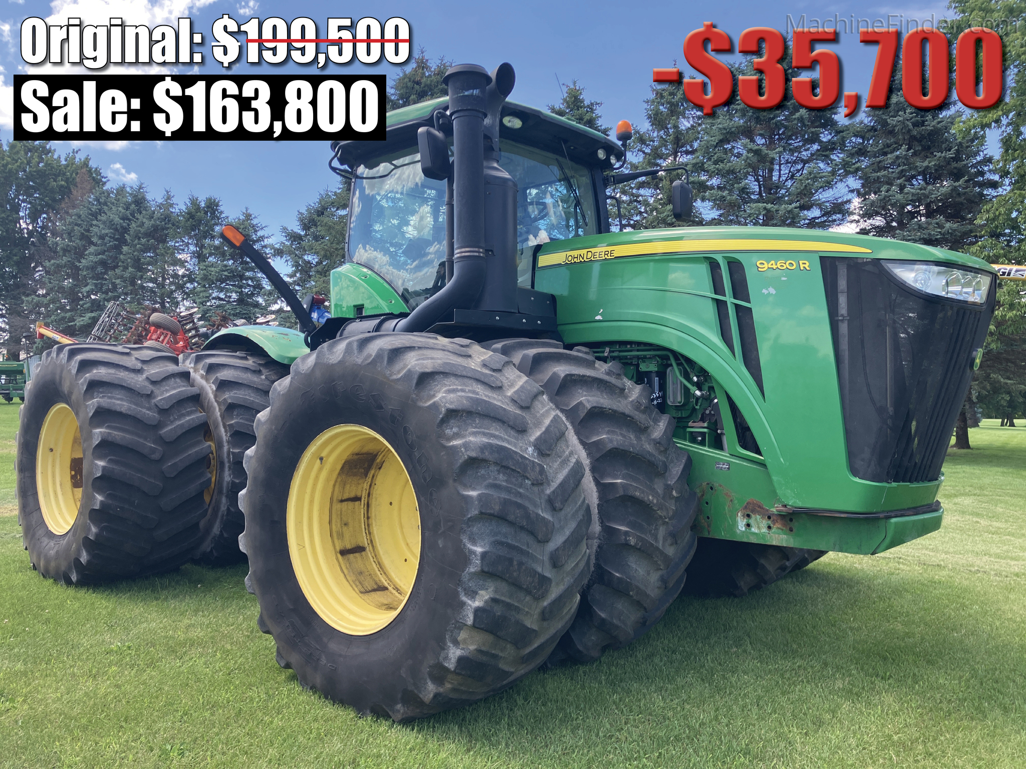 【JOHN DEERE】トラクター、レトロ、 John Deere トラクター フロントローダー付き: ｜教育・保育関係