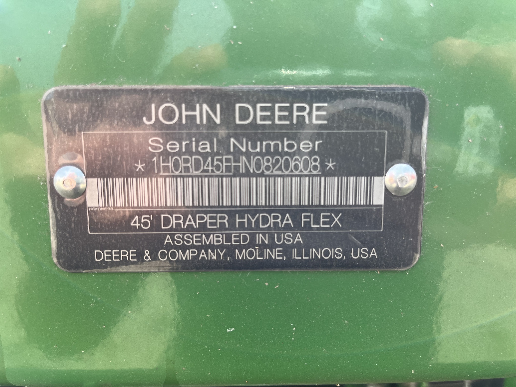  2022 John Deere RD45F at Heritage Tractor in Princeton, IL