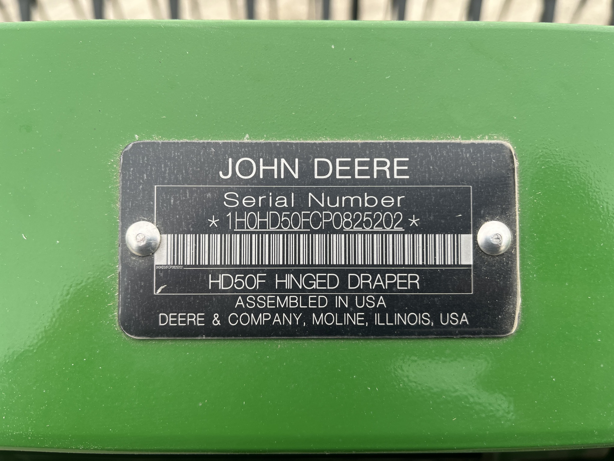  2022 John Deere HD50F at Heritage Tractor in Pittsburg, KS
