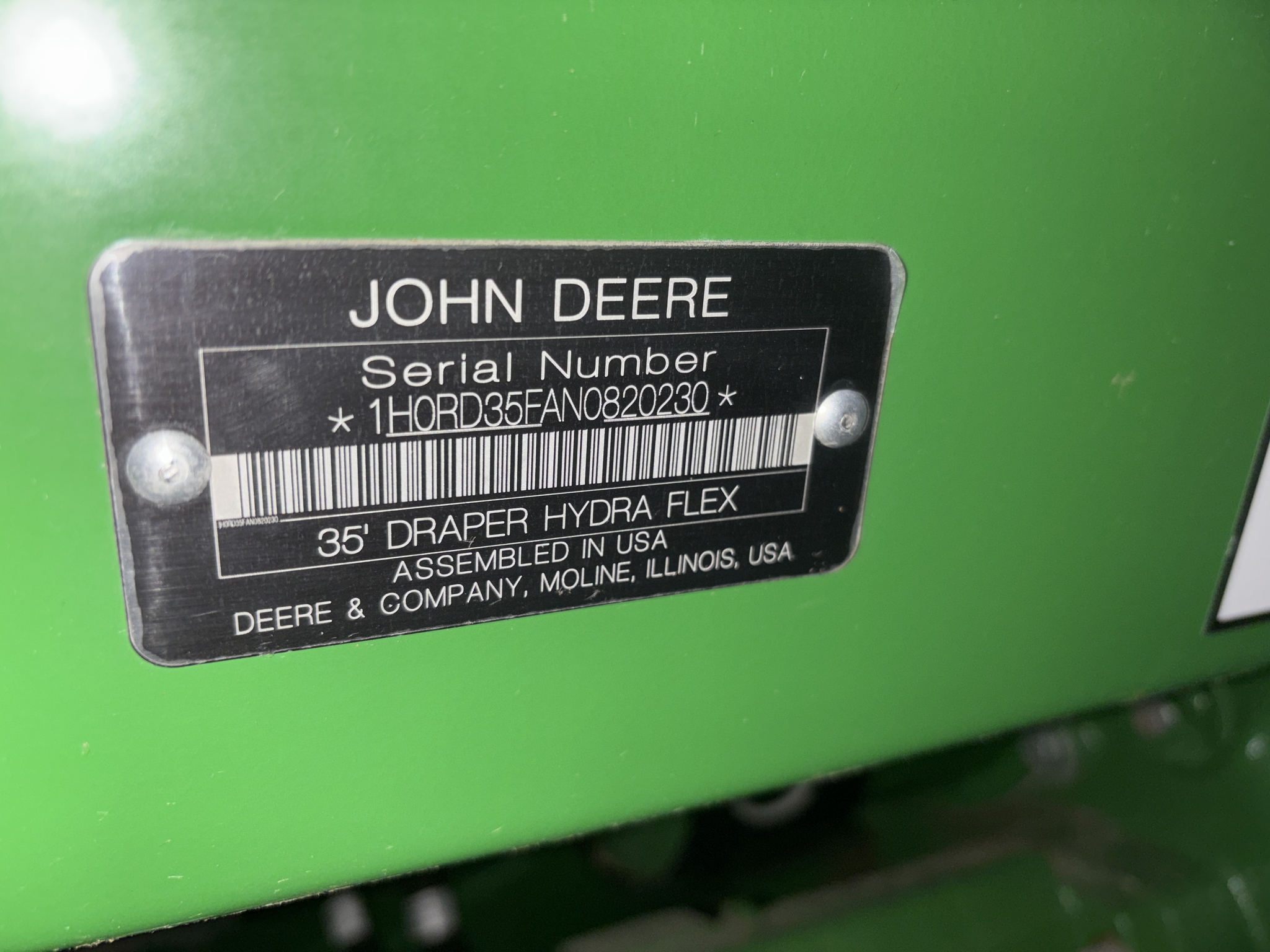 Used 2022 John Deere RD35F Combine Platforms at Koenig Equipment in Greenville, OH - PhotoXL5