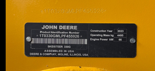 2023 John Deere 330G