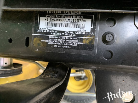 Photo of 2021 John Deere X350