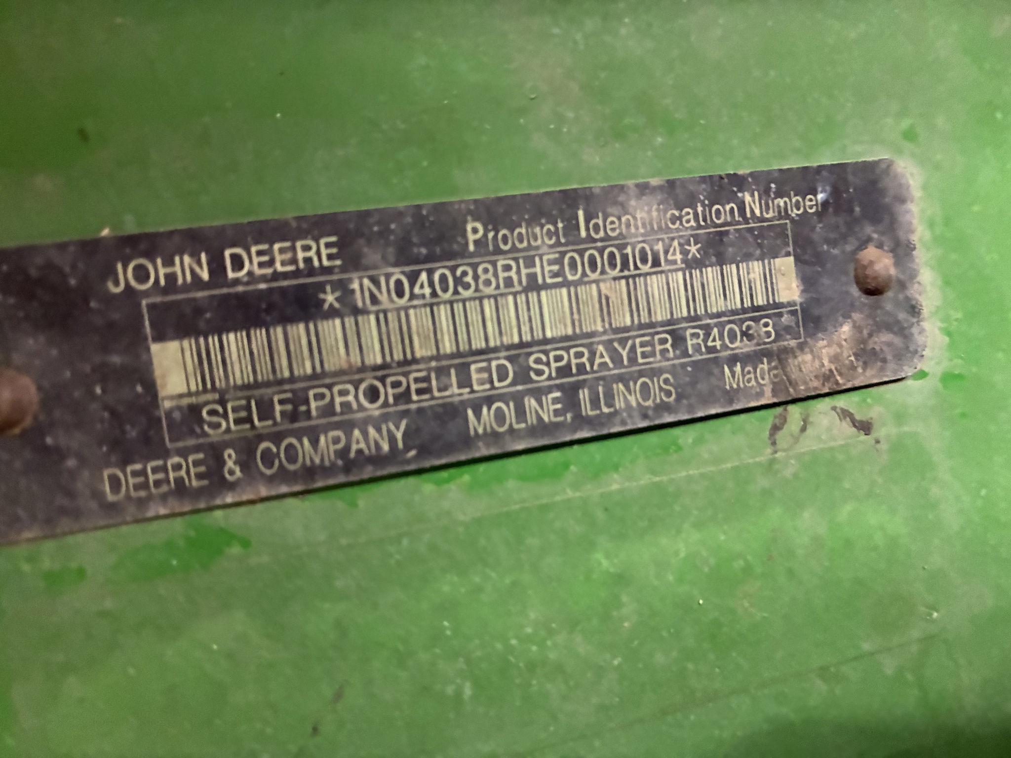 2014 John Deere R4038 Image 1