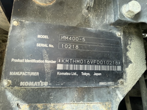 2016 Komatsu HM400