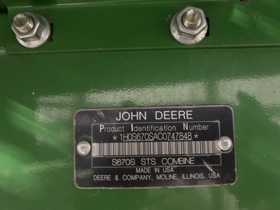 2012 John Deere S670 (21st thumbnail)