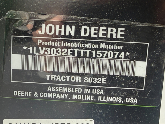 2026 John Deere 3032E