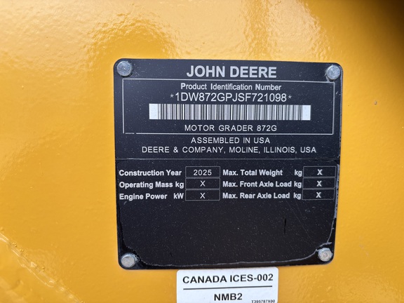 2025 John Deere 872G