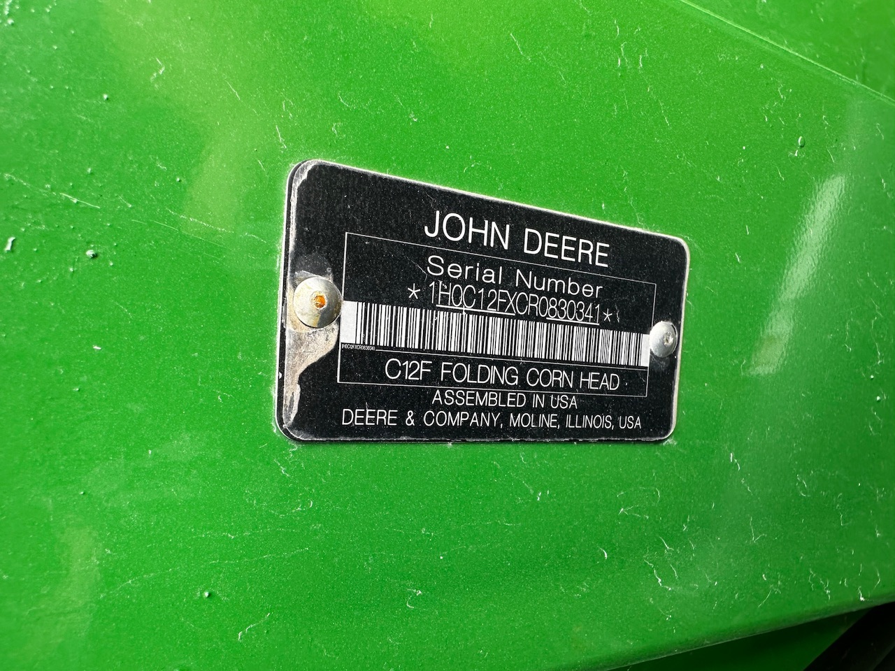  2024 John Deere C12F at Heritage Tractor in Aledo, IL