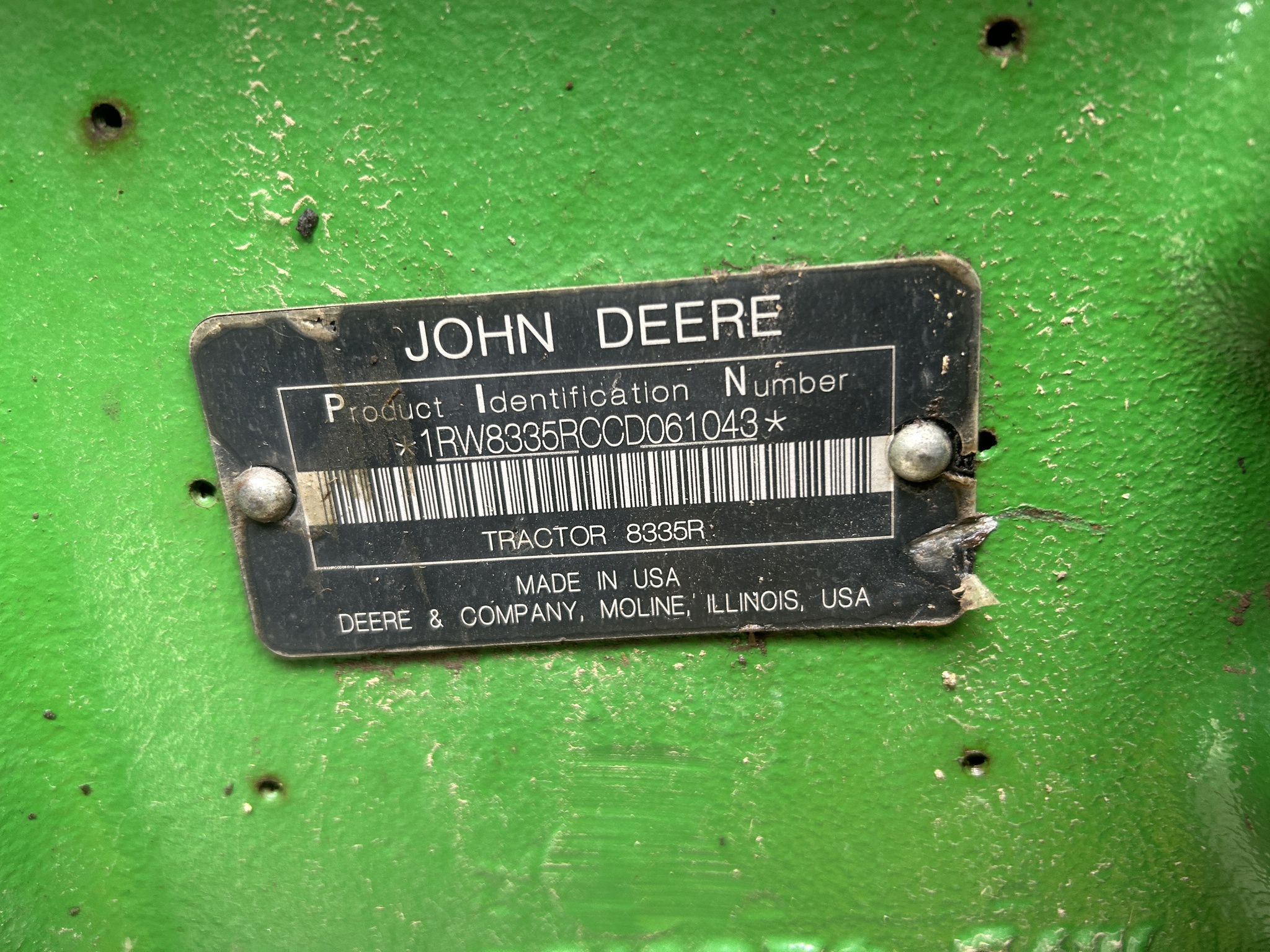  2012 John Deere 8335R at Heritage Tractor in Baldwin City, KS