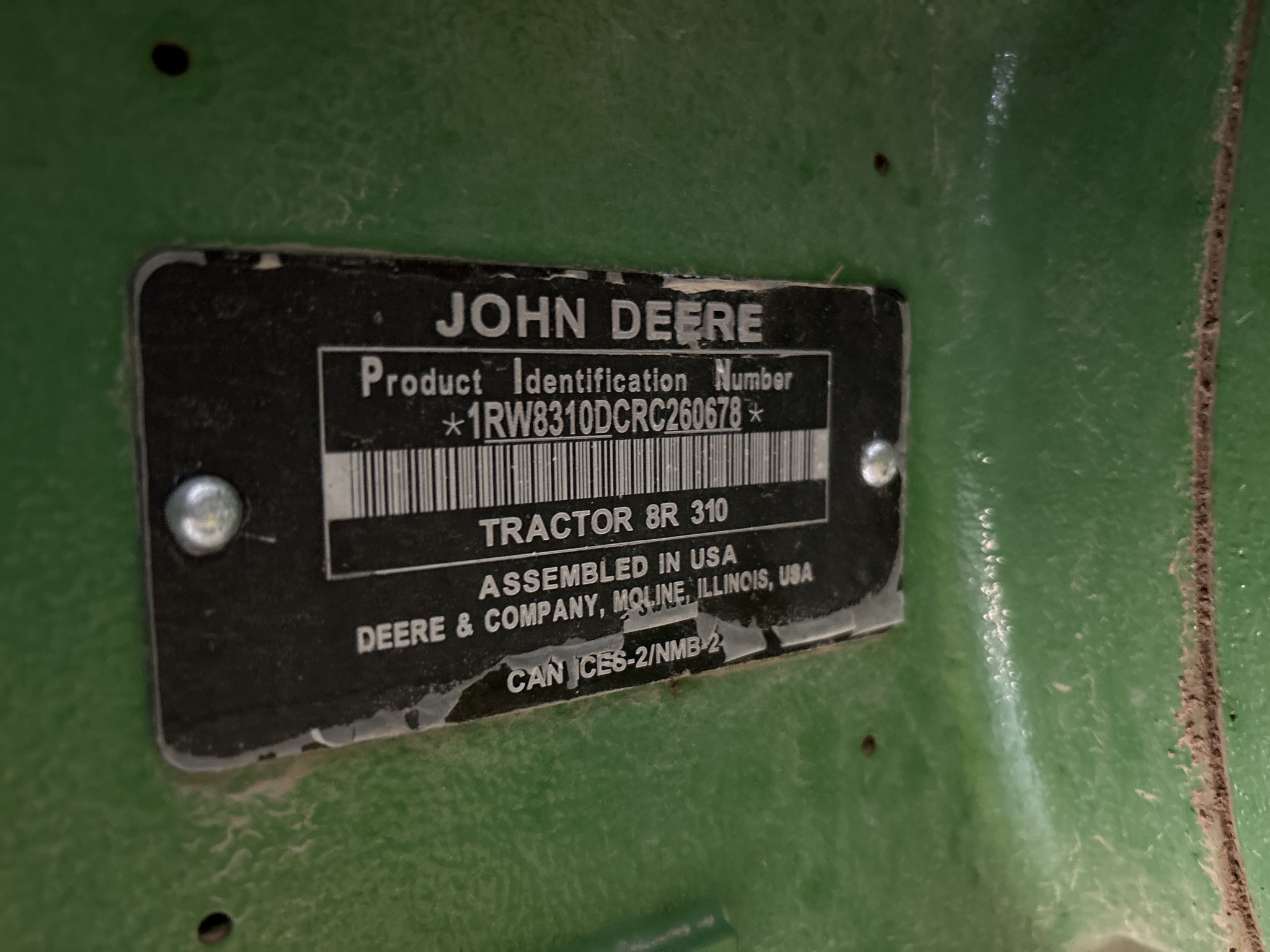 Used 2025 John Deere 8R 310 Row Crop Tractors at Koenig Equipment in Urbana, OH - PhotoXL20