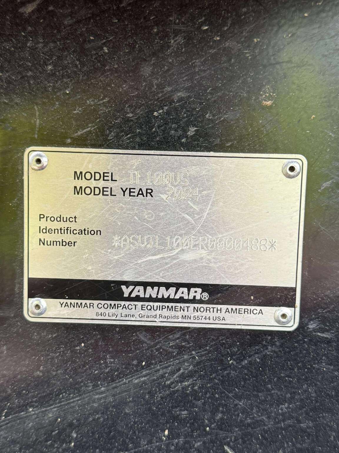 2024 Yanmar TL100VS Image 8