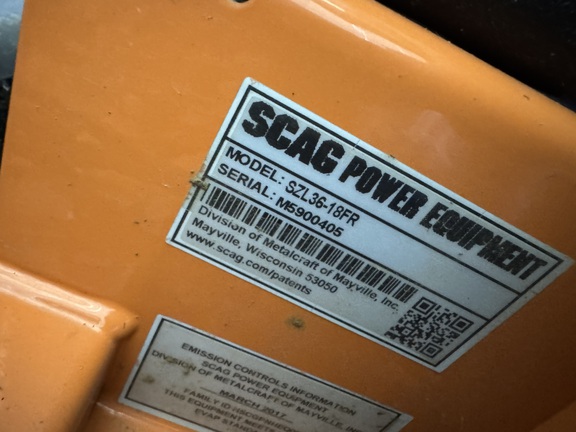 Photo of 2017 Scag SZL36-18FR