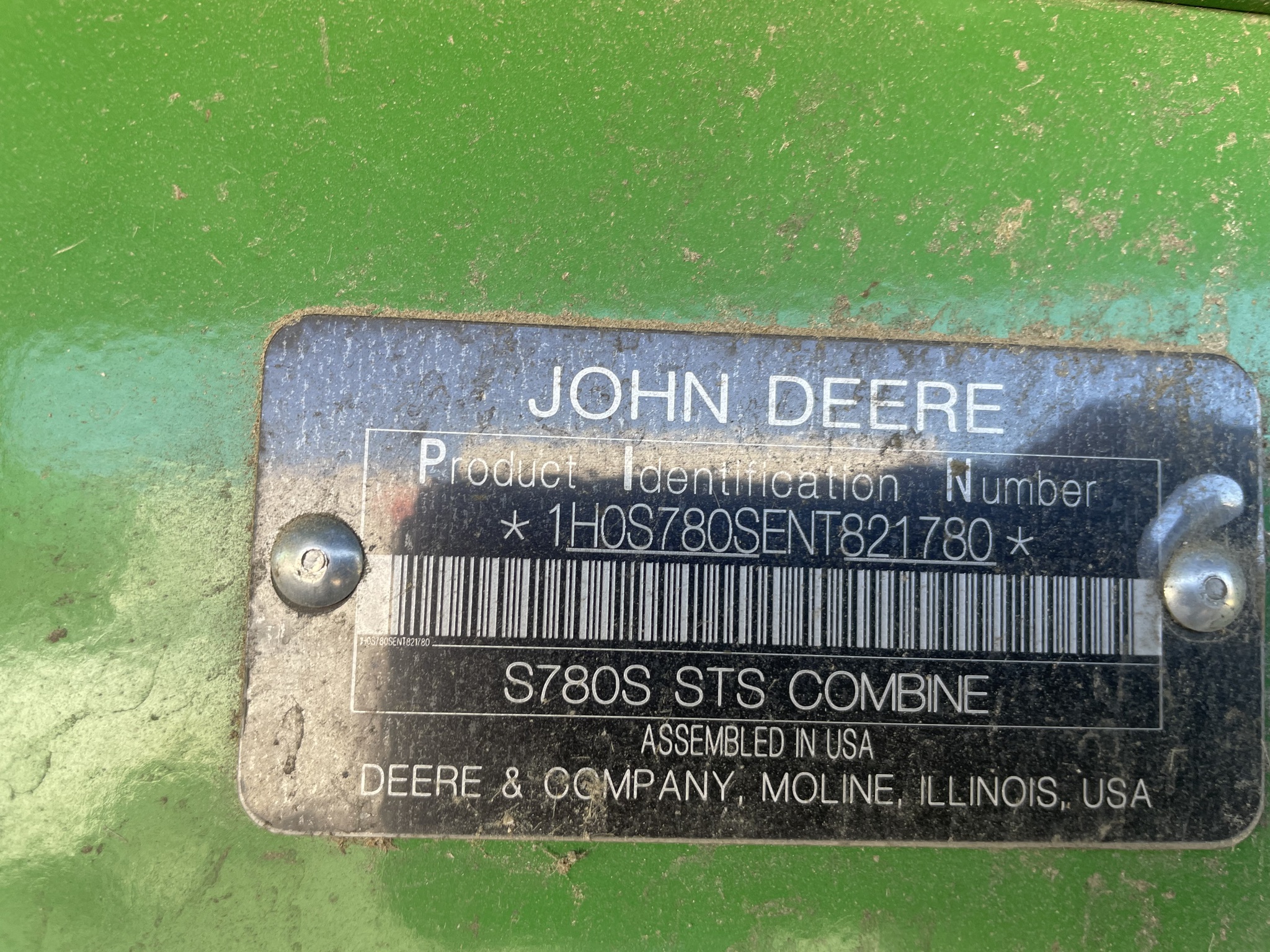  2022 John Deere S780 at Heritage Tractor in Baldwin City, KS