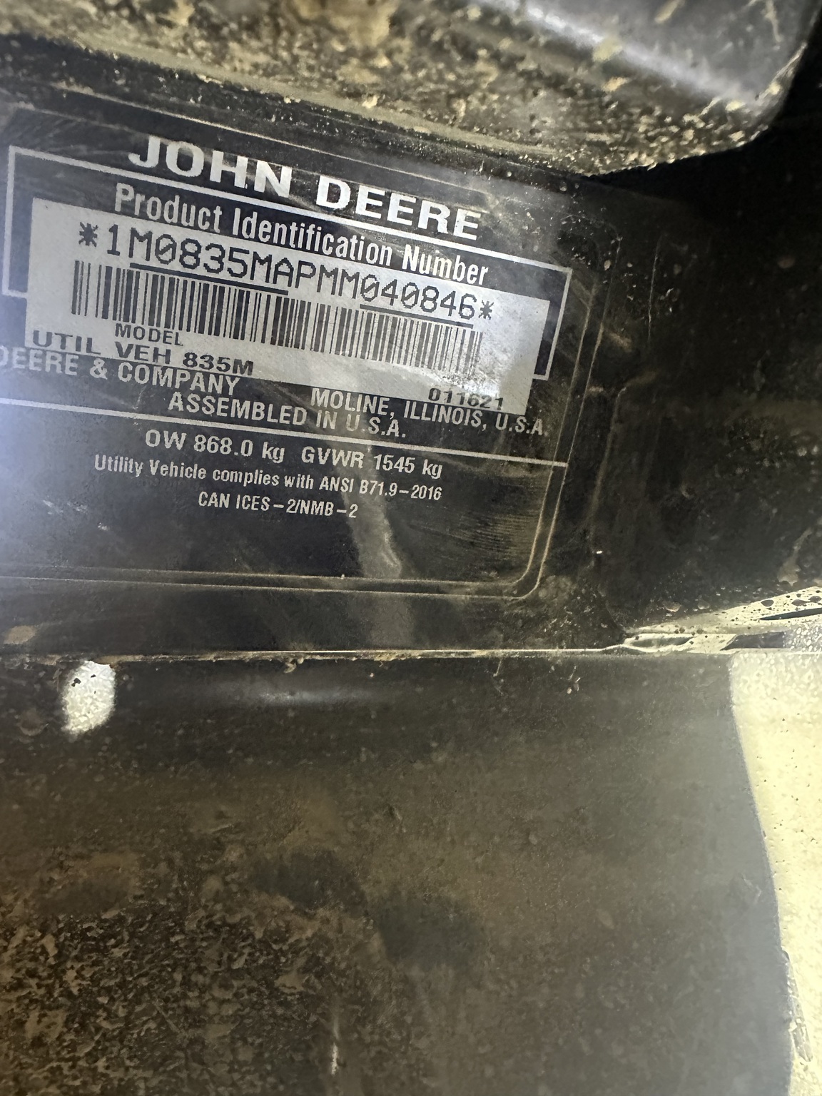 Used 2021 John Deere XUV 835M ATVs & Gators at Koenig Equipment in Urbana, OH - PhotoXL5