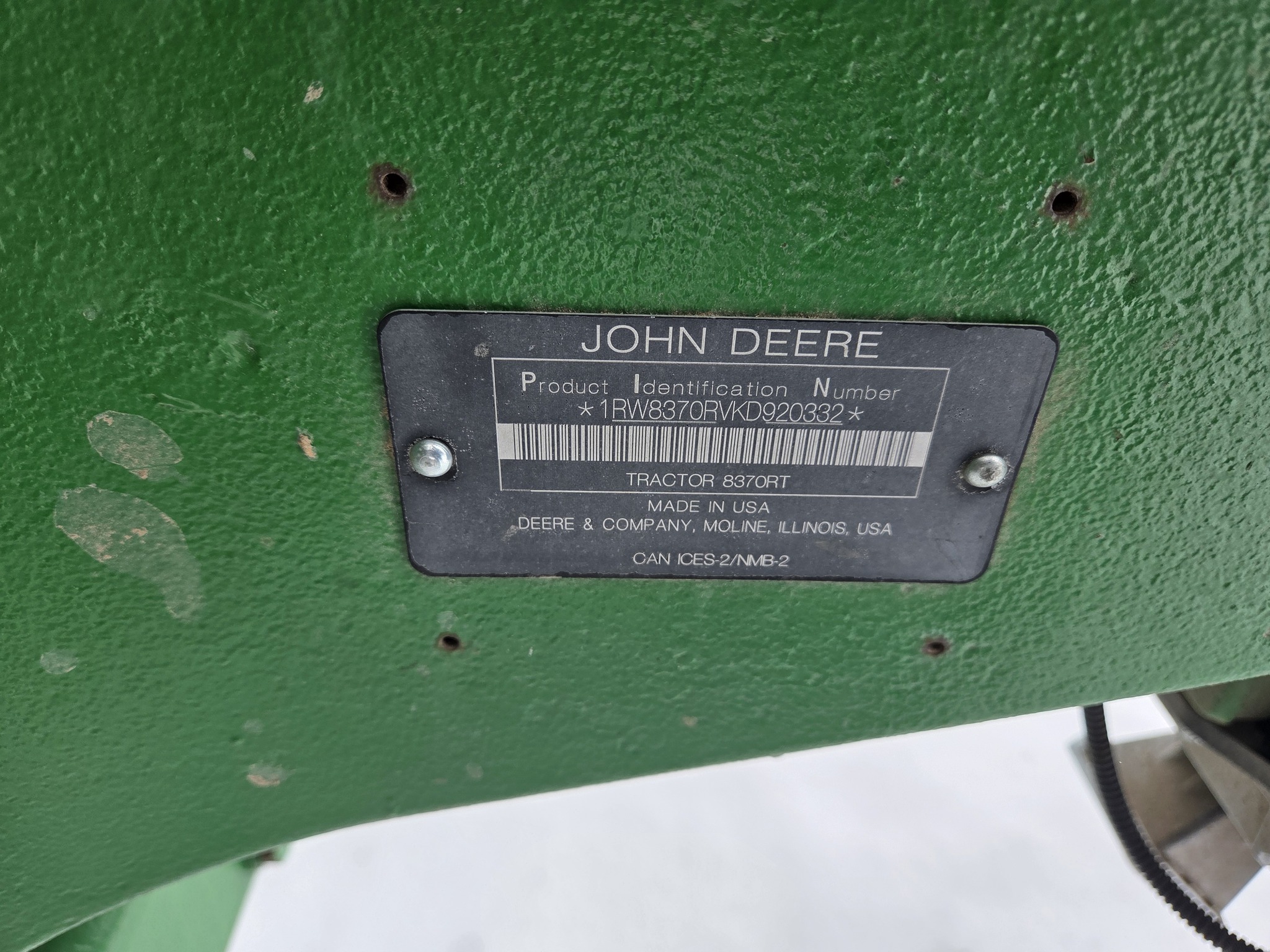  2019 John Deere 8370RT at Heritage Tractor in Lacon, IL