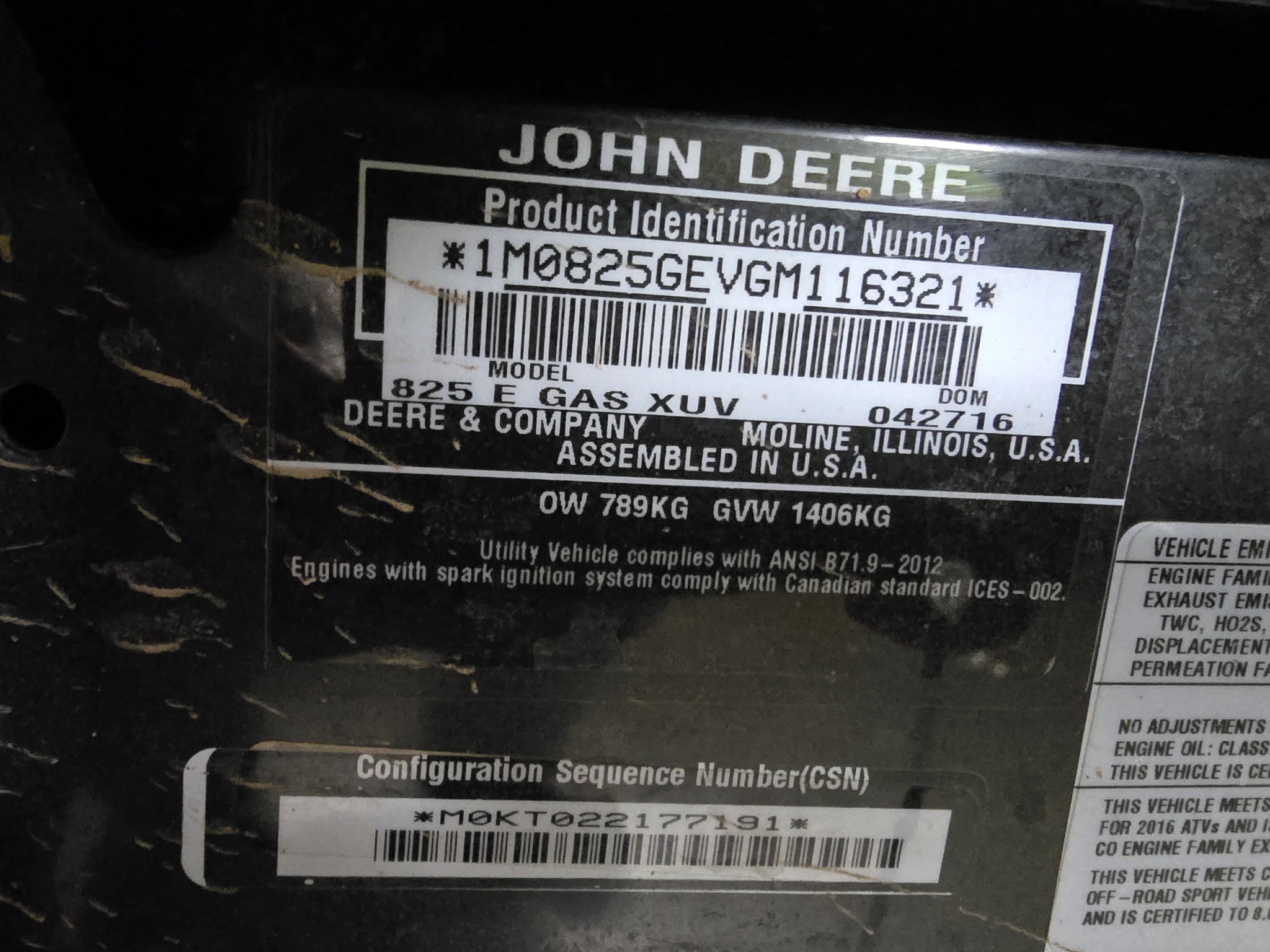 2016 John Deere XUV 825i Image 28