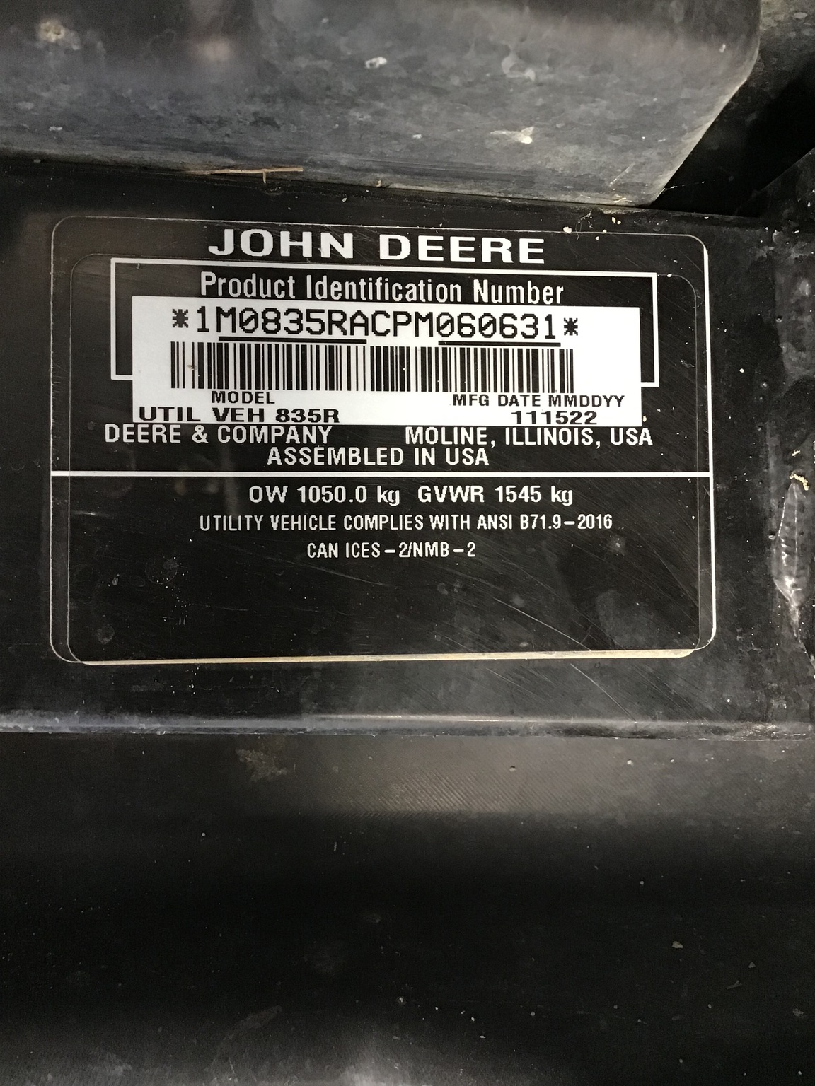 2022 John Deere XUV 835R Image 21