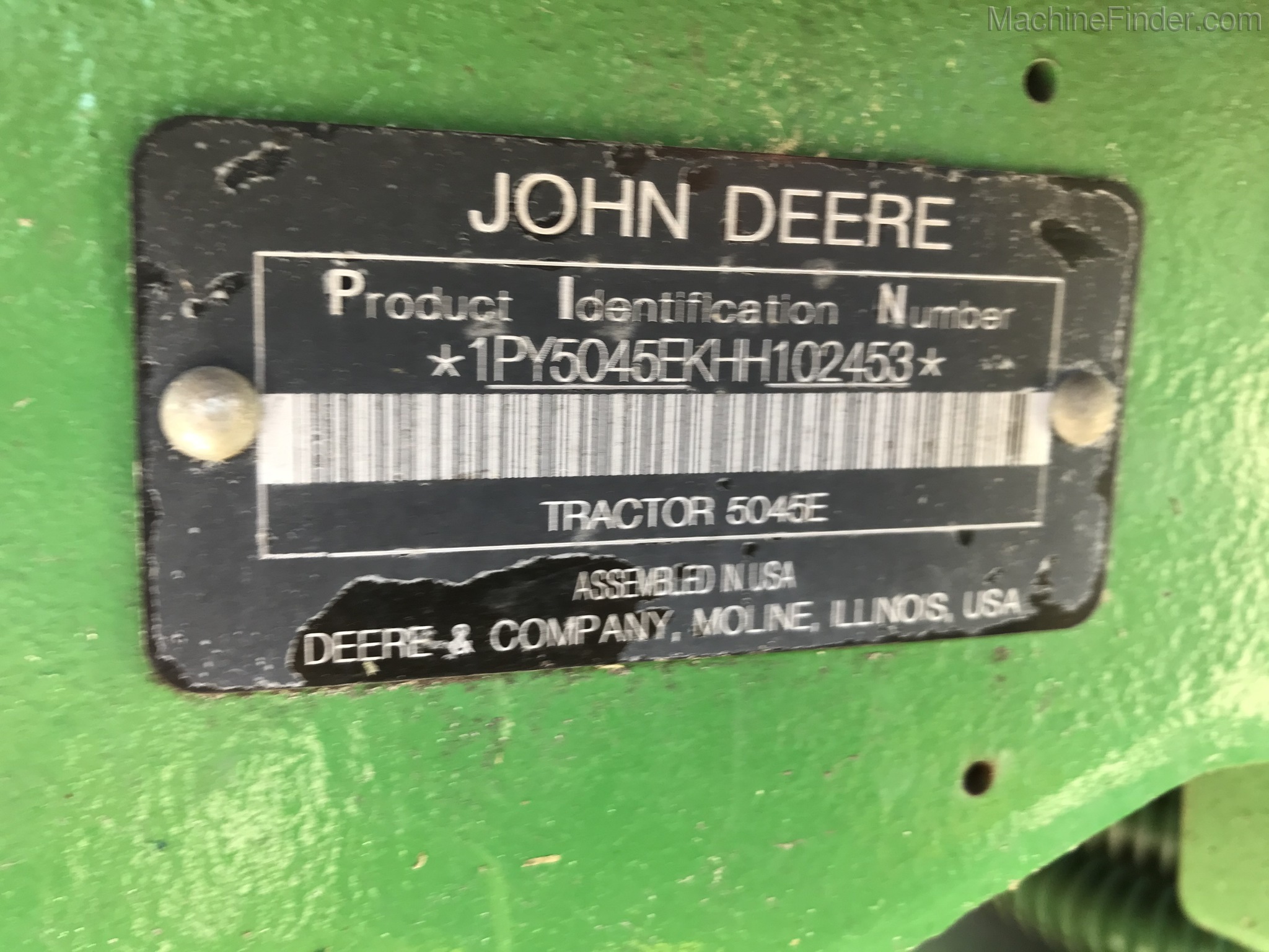 2017 John Deere 5045E Image 7