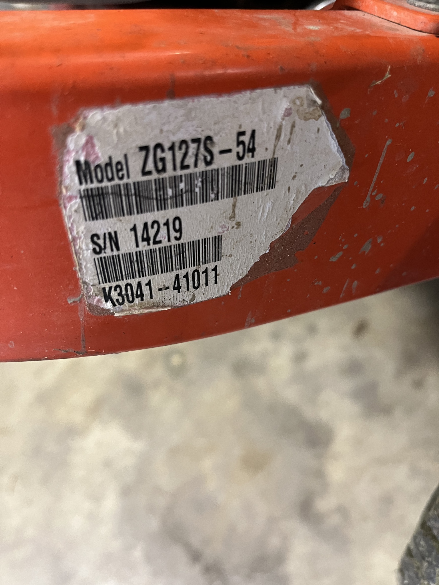 2014 Kubota ZG127S Image 6